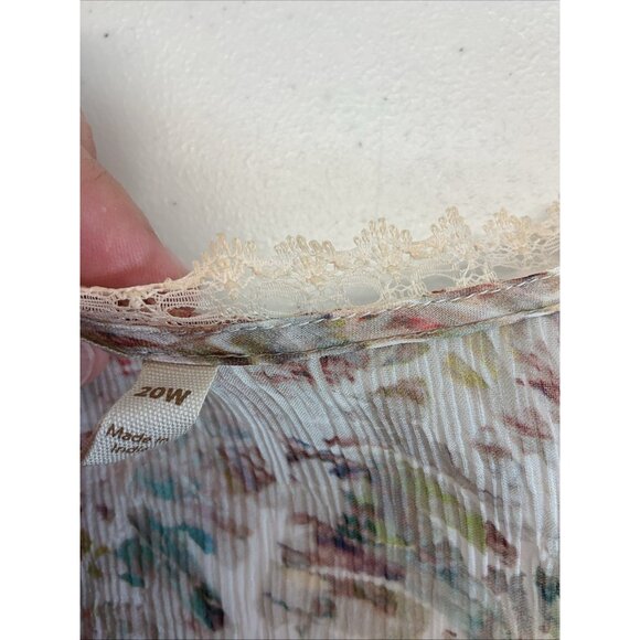 Soft Surroundings Althea Sheer Maxi Dress cover up Lightweight Plus size 20W - Picture 5 of 10